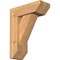 Ekena Millwork Traditional Slat Smooth Bracket w/ Offset Brace, Western Red Cedar, 5 1/2"W x 14"D x 18"H BKT0604X14X18TRA06SWR - alternate 1